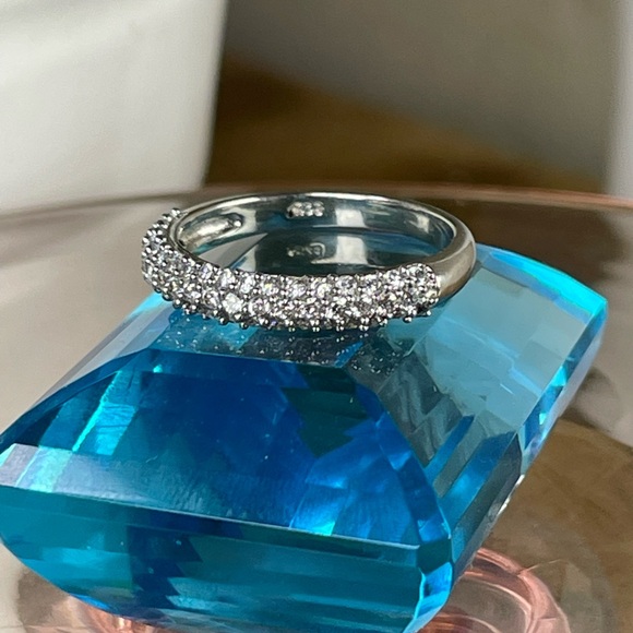 1/2CT Sapphire ring Silver .925 - Picture 9 of 10